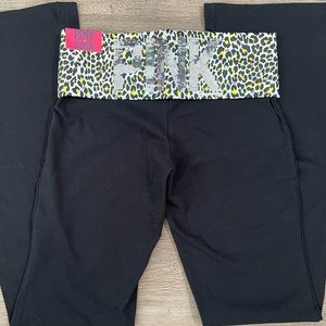 NWT 2011 VS Pink Sequin Cheetah Yoga Pants